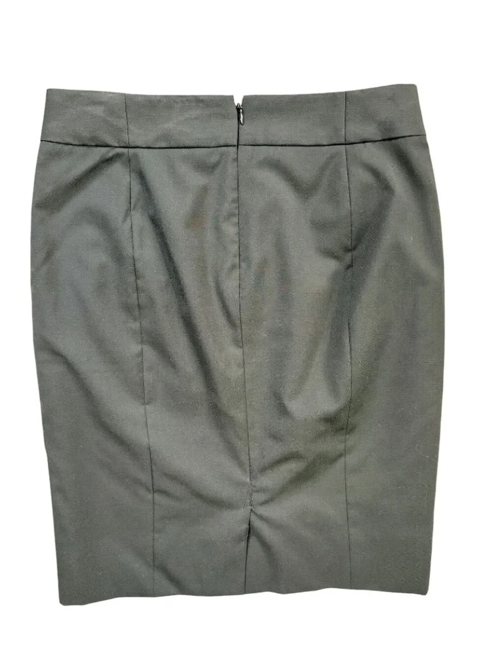J. Crew Classic Wool Pencil Skirt Black 2 Lined EUC